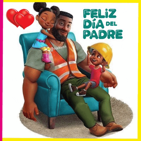 A Man Is Sitting In A Chair Holding A Little Girl And A Boy . GIF
