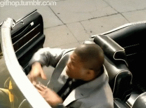 A Man Is Sitting In The Back Seat Of A Car With The Website Gifhop.tumblr.com On The Bottom GIF