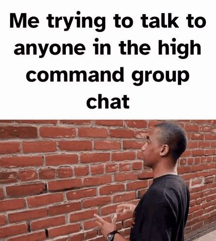 A Man Is Standing In Front Of A Brick Wall With A Caption That Says Me Trying To Talk To Anyone GIF