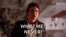A Man Is Standing In Front Of A Wall And Asking Who ? Me ? Never ! GIF