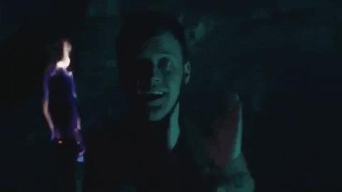Man Standing In Dark Saying I Am Leaving Now GIF