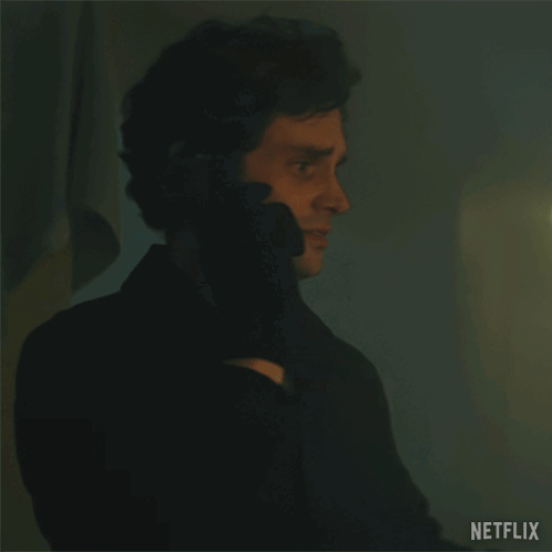 A Man Is Talking On A Cell Phone And Says Where Are You Netflix GIF