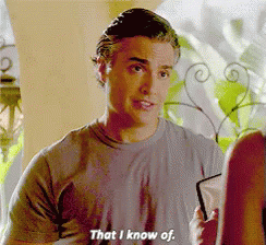 A Man Is Talking To A Woman And Says That I Know Of . GIF