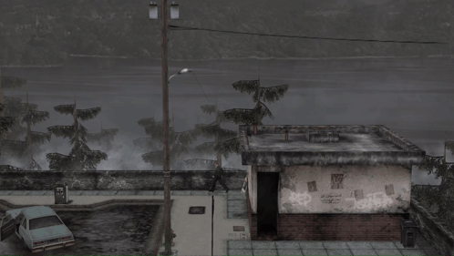 A Man Is Walking Past A Toluca Lake Sign GIF