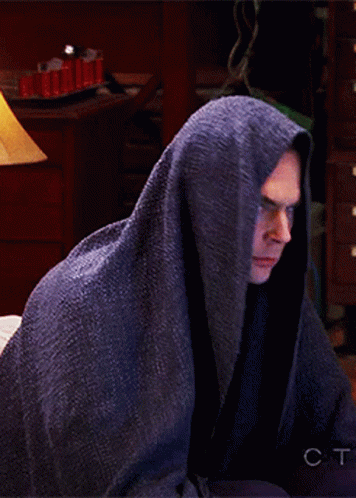 Man Wrapped In Blanket With CT GIF