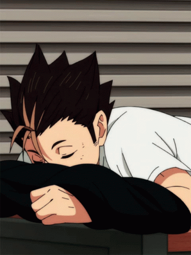A Man Laying Down With His Head On His Arm GIF