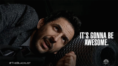A Man Laying On A Couch With The Words It 'S Gonna Be Awesome On The Bottom GIF