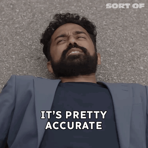 Man Lying On Ground Saying It's Pretty Accurate GIF