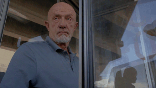 A Man Looking Out Of A Window With The Words Well Gee That 'S Swell GIF