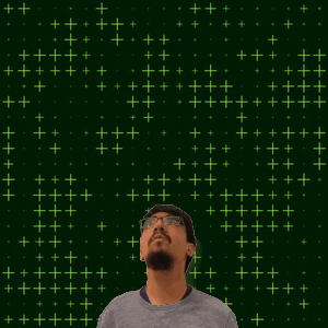 A Man Looking Up At The Number 28 GIF