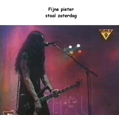 A Man Playing A Guitar And Singing Into A Microphone With A Time 9 Logo Behind Him GIF