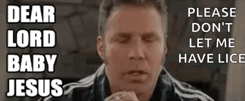 A Man Praying With The Words Dear Lord Baby Jesus On The Bottom GIF