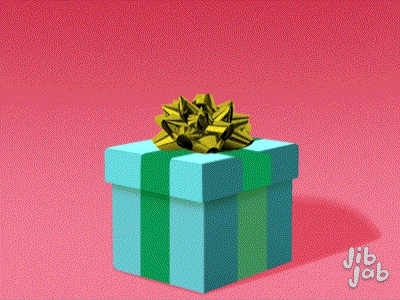Man's Face Coming Out Of Birthday Gift Box GIF