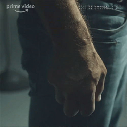 A Man 'S Fist Is Shown In A Prime Video Advertisement GIF