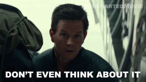 A Man Says " Don 'T Even Think About It " In A Video GIF