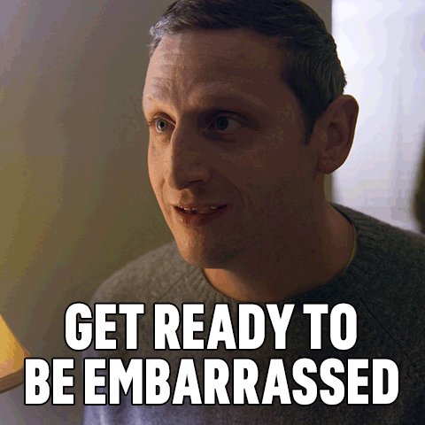 A Man Says " Get Ready To Be Embarrassed " While Looking At The Camera GIF