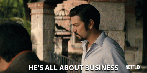 A Man Says He 'S All About Business Netflix GIF
