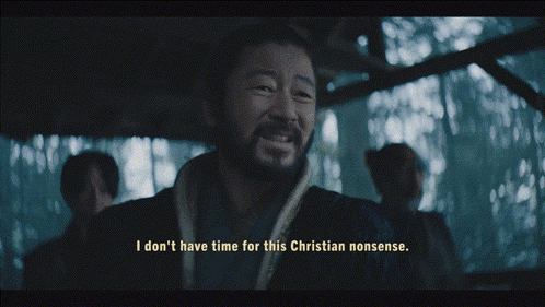 a man says " i don t have time for this christian nonsense "