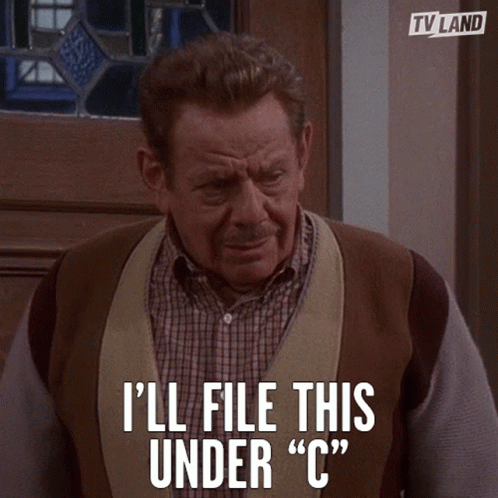 A Man Says I 'Ll File This Under C GIF