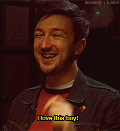 A Man Says " I Love This Boy " In A Video GIF