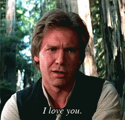 A Man Says I Love You In Front Of A Forest GIF