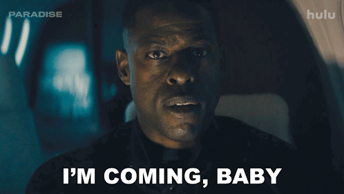 A Man Says " I 'M Coming Baby " In A Hulu Ad GIF