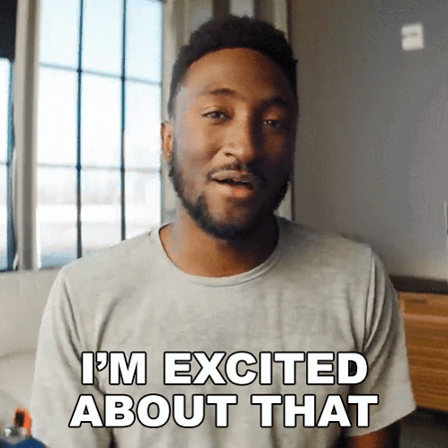 A Man Says I 'M Excited About That GIF