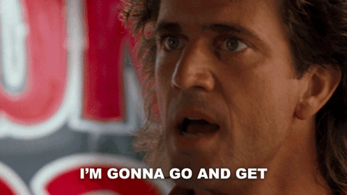 a man says " i 'm gonna go and get " in front of a neon sign