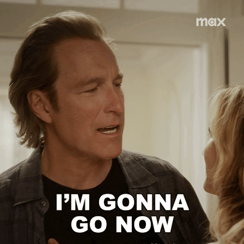 A Man Says I 'M Gonna Go Now While Talking To A Woman GIF