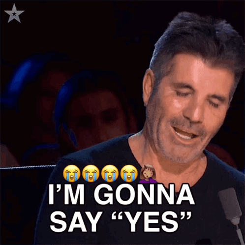 Man Says I Gonna Say Yes In Front Of Crowd GIF