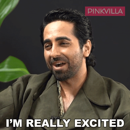 A Man Says I 'M Really Excited In A Pinkvilla Ad GIF