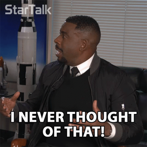 A Man Says I Never Thought Of That GIF