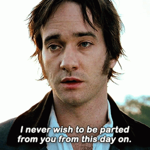 A Man Says " I Never Wish To Be Parted From You From This Day On .. " GIF