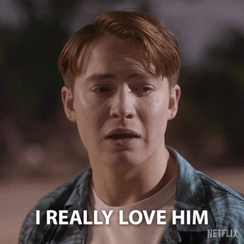 A Man Says I Really Love Him In An Netflix Advertisement GIF