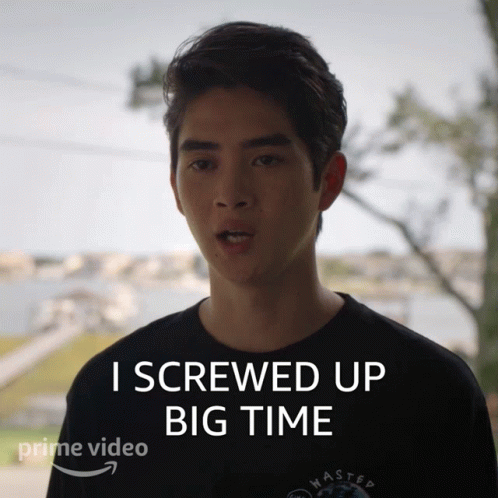 A Man Says I Screwed Up Big Time On A Prime Video Ad GIF