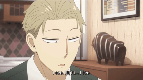 A Man Says " I See Right I See " In Front Of A Statue GIF