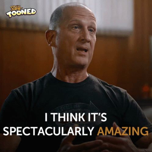 A Man Says " I Think It 'S Spectacularly Amazing " GIF
