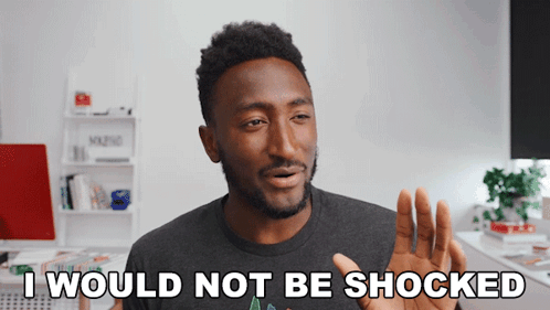 A Man Says I Would Not Be Shocked GIF