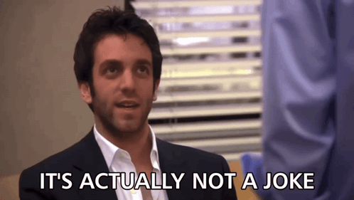 A Man Says It 'S Actually Not A Joke GIF