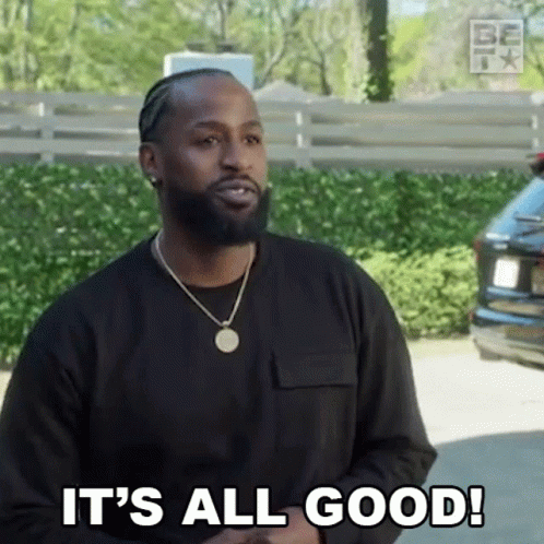 A Man Says It 'S All Good While Standing In Front Of A Car GIF