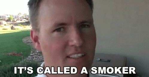 A Man Says It 'S Called A Smoker Next To A Grill GIF