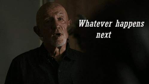 A Man Says It 'S Not Gonna Go Down The Way You Think It Is In A Dark Room GIF