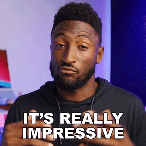 A Man Says It 'S Really Impressive While Making A Face GIF