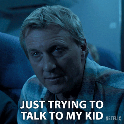 A Man Says Just Trying To Talk To My Kid On Netflix GIF