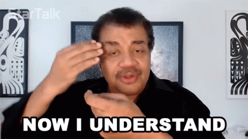 Man Saying Now I Understand In Front Of Painting GIF