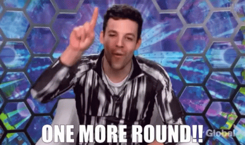 A Man Says One More Round With His Finger GIF