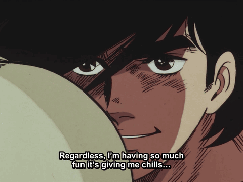 A Man Says Regardless I 'M Having So Much Fun It 'S Giving Me Chills .. GIF