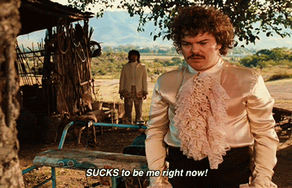 A Man Says Sucks To Be Me Right Now While Standing Outside GIF
