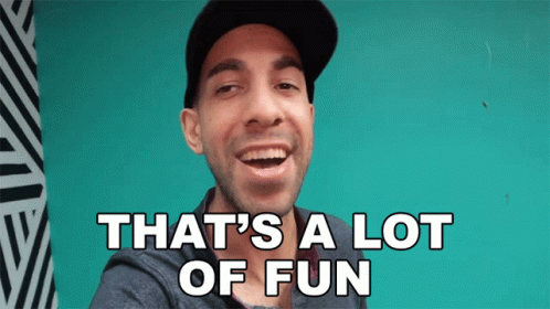 A Man Says That 'S A Lot Of Fun While Wearing A Hat GIF