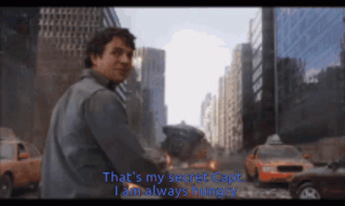 A Man Says That 'S My Secret Capt . I Am Always Hungry GIF